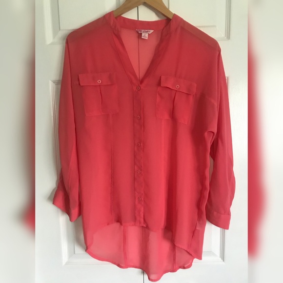 Candies Coral Blouse - Picture 1 of 1